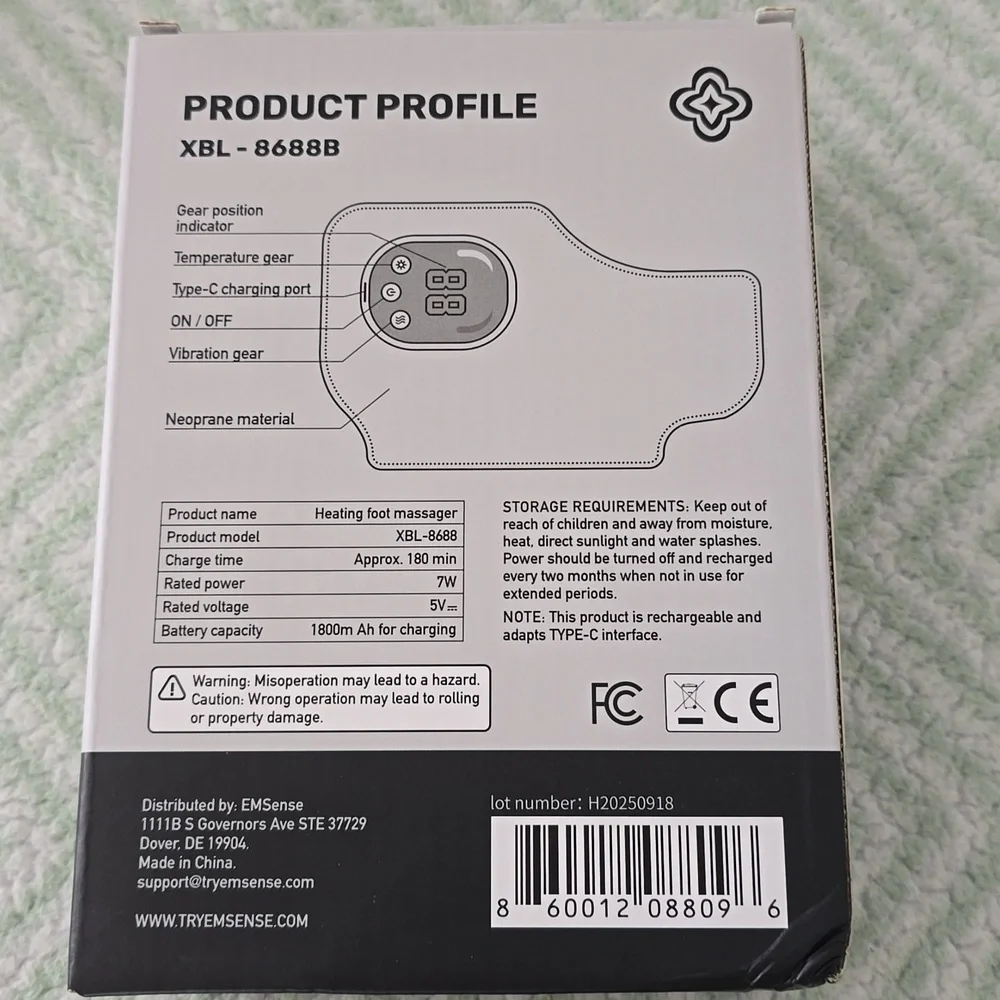 EMSense Heating Foot Massager